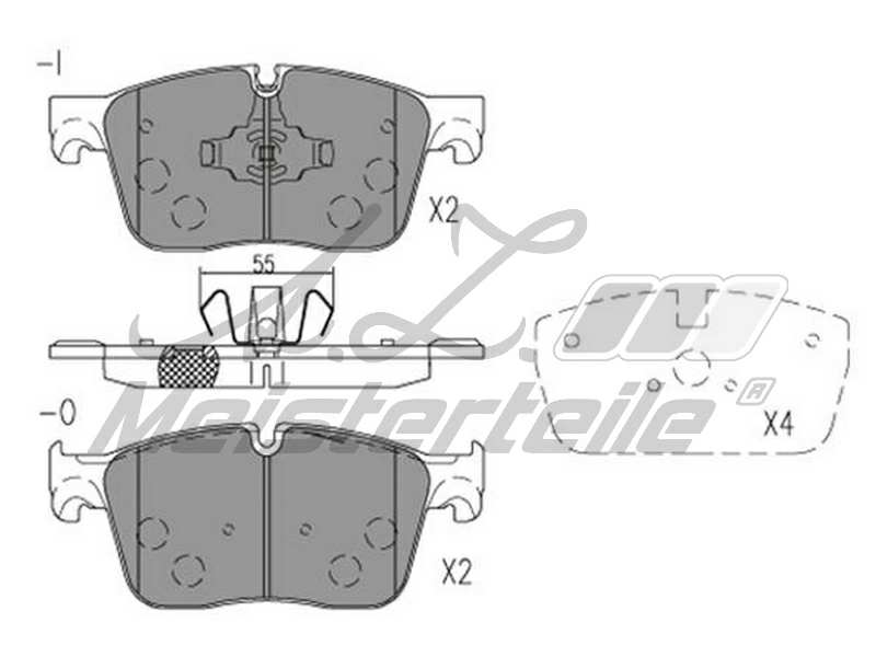 Brake pad for disc brake